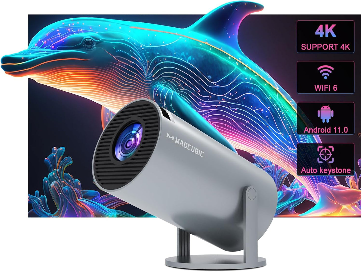 Mini Proyector Portatil 4K