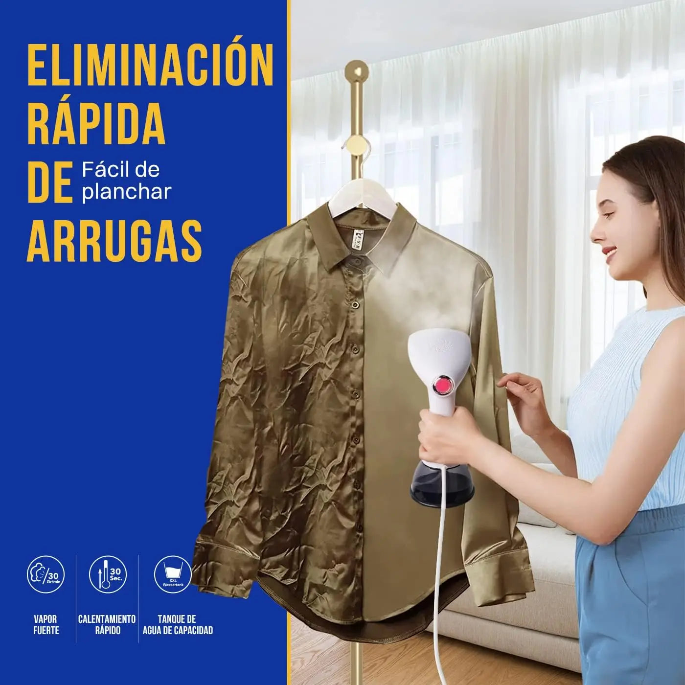 Plancha de vapor portátil