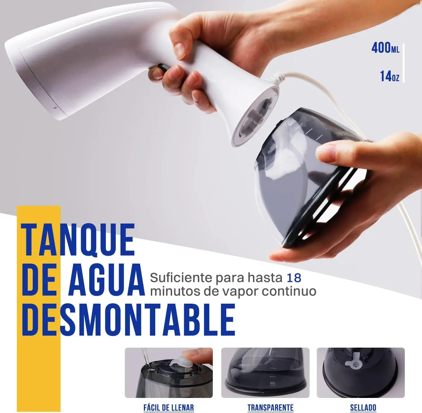 Plancha de vapor portátil